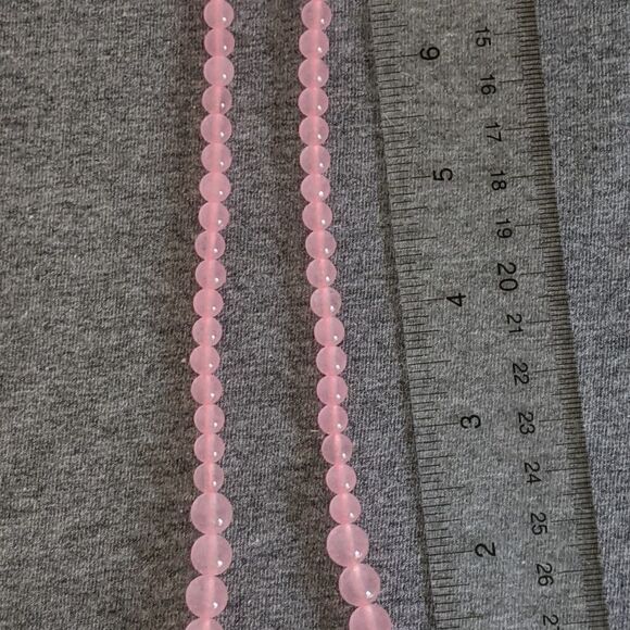 Pink Quartz Stone Necklace  - Picture 4 of 4